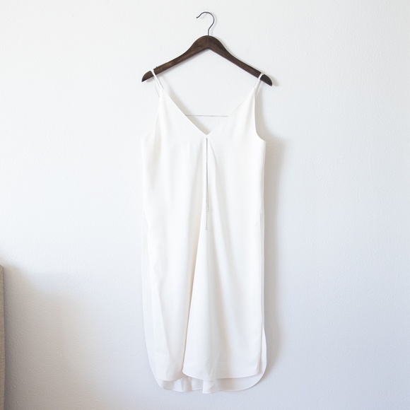 T by Alexander Wang Chain Stretch Crepe Slipdress - Picture 6 of 9